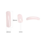 BEADIA Curved Rose Quartz Stone Beads 36x10mm 4pcs for DIY Bracelet Jewelry Making - color: Rose Quartz