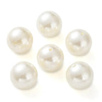 DanLingJewelry 35Pcs 30mm Imitated Pearl Acrylic Bubblegum Beads Large Round Gumball Loose Beads Creamy White Acrylic Pearl Spacer Beads for Jewelry Making Crafts