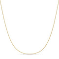 Amazon Essentials Sterling Yellow Gold or Silver Thin 0.8mm Box Chain Necklace - color: Yellow Gold, size: 24"