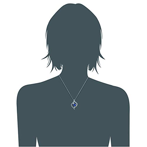 Forever Connected Mother & Son Necklace – Heart Pendant Gift for Mom, Sterling Silver Jewelry for Mother's Day or Birthday - style: Mom C