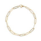 Destin Jewelry Paperclip Chain Necklace for Women, Waterproof 18K Gold Plated Stainless Steel, Hypoallergenic, Adjustable Layering Chain, Tarnish-Resistant, 2.5–6.5mm - color: 18K Yellow Gold Plated Stainless Steel, size: 7", style: 2.5 MM