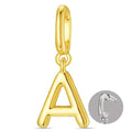 OVRUNS Initial Charm for Women,Letter Bracelet Necklace Charms Alphabet Pendant Charms With Clasp - color: Gold, style: Letter A