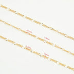 YOUBEIYEE 32.8 Feet 18K Gold Plated Chain for Jewelry Making Twist Chain Link for Women Necklace Bracelet DIY Jewelry Chains Bulk with Jump Rings and Lobster Clasps - color: Lip