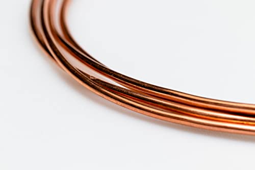28 Gauge, 99.9% Pure Copper Wire (Round) Dead Soft CDA #110 Made in USA - 15FT by CRAFT WIRE - size: 28 Gauge, style: 15 Feet