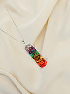 Crystal Necklace Pendant for Women Men - Orgone Necklace Pendant of Healing Crystal for Protection-Spiritual Jewelry - color: Chakra Onyx