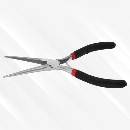 10 PCS 6 Inch Extra Long Needle Nose Pliers, Mini Precision Jewelry Pliers with Comfort Grip, Needle Nose for Jewelry Making, Repair, Crafts