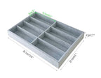 8 -Slot Premium Grade Velvet Sunglasses Eyewear Jewelry Show Tray Home Organizer Velvet Multifunctional Stackable - color: Gray-velvet 8