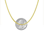 Savlano 925 Sterling Silver 1.8MM Square Wheat Fox Tail Spiga Chain Necklace - 18K Gold Plated Adjustable Bolo 14-24 Inches Chain for Women. Comes with a Gift Box - Made in Italy - style: Silver Yellow Gold Plated