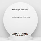 Rose Quartz Bracelet - 8mm Healing Crystal for Love, Unisex - color: 03: Red Tiger, style: C: 7-7.4 inches
