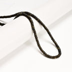 ICAI Beads Natural 2x4mm Rondelle Beads, Abacus Disk Stone Spacer Beads – Loose Natural Gemstone Beads for DIY Bracelet, Necklace, Jewelry Making (Golden Obsidian) - color: Golden Obsidian, size: 2x4
