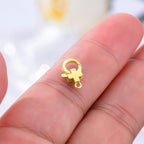 14K Yellow Gold Jewelry Clasp Necklace Extender Clasp Bracelet Extension Connector for DIY Necklace Bracelet Anklet Jewelry Making, 14K Gold Clasp for DIY Jewelry Making (Style 6) - style: Style 6