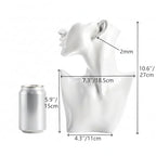 SOUJOY Jewelry Mannequin Display, Resin Display Stand Bust, Boutique Earring Holder Organizer for Show Jewelry, Necklace, Earrings, Rings, White