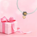 Mother Heart Charms for Bracelets Love Mom Flowers Charm Jewellery for Women - style: Flower