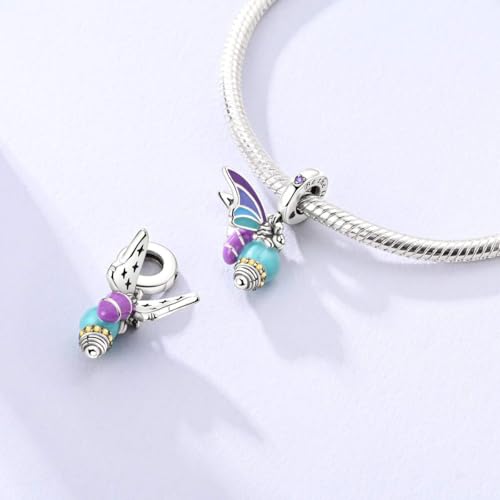 LAZA Charms for Bracelets 925 Sterling Silver Butterfly Summer Travel Ocean Lucky Charm Beads Pendant Jewelry for Women Mom - color: Bulb Bees