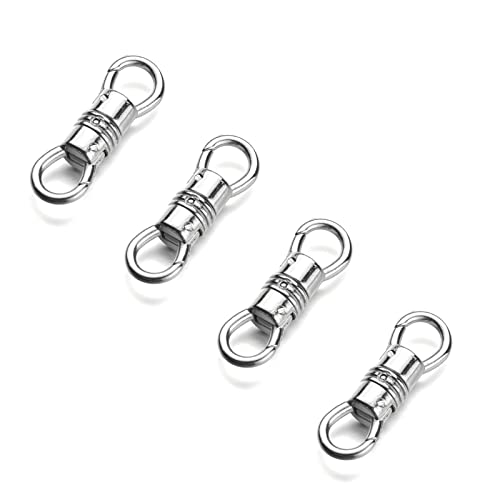 Zpsolution Double Opening Infinity Clasps for Jewelry Making, Swivel Pendant Holder for Necklace 4PCS Silver - color: 4 Silver