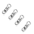 Zpsolution Double Opening Infinity Clasps for Jewelry Making, Swivel Pendant Holder for Necklace 4PCS Silver - color: 4 Silver