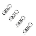 Zpsolution Double Opening Infinity Clasps for Jewelry Making, Swivel Pendant Holder for Necklace 4PCS Silver - color: 4 Silver