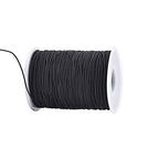 Elastic Cord for Bracelets, 1 mm 330 Feet Durable Bracelet String, Stretch Elastic String for Jewelry Making, Necklaces and Beading - size: Black