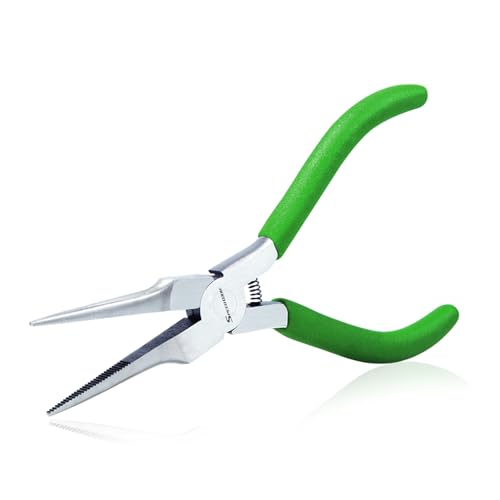 SPEEDWOX Mini Needle Nose Pliers Thin Serrated Jaw 4-1/2 Inches Small Long Nose Pliers Micro Precision Wire Looping Fine Chain Nose Plier Professional Jewelry Making Tool Beading Hobby Craft Supplies - style: Tapered Nose Pliers