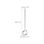 PATIKIL 200Pcs 304 Stainless Steel Jewelry Eye Pins 16mm 22 Gauge Silver Open Eye Pins for Jewelry Making DIY Craft Necklaces Bracelets Earrings - color: Silver, size: 16mm