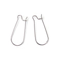 JGFinds Stainless Steel Ear Wire Hooks, 48 Pack Earring Findings, Secure Lock Kidney Wires - Teardrop Dangle 1 Inch - size: 1 Inch Long