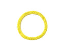 Wigspedia Crochet Glass Seed Bead Nepal Boho Bracelet - Single Piece Solid - color: Yellow solid