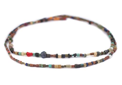 The Bead Chest Medley of Afghan Gemstone Beads 5mm Afghanistan Multicolor Mixed 16 Inch Strand