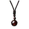 Jovivi Healing Crystals Necklace Natural Tiger Eye Amethyst Lucky Blessing Protection Chakra Beads Stone Pendant for Women Men Adjustable - color: Red Tiger Eye