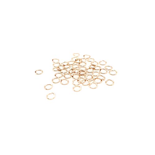 50pcs 14/20 Gold Filled Round Open Jump Rings 3.8MM OD, 2.5MM ID 22 Gauge by CRAFT WIRE - color: 22 Gauge, size: 3.8MM