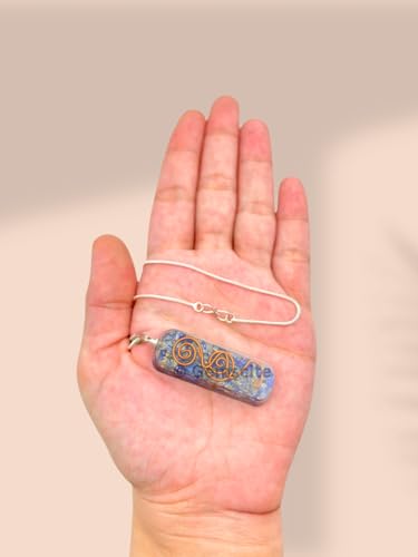 Crystal Necklace Pendant for Women Men - Orgone Necklace Pendant of Healing Crystal for Protection-Spiritual Jewelry - color: Lapis Lazuli