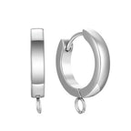 20pcs Adabele 304 Grade Surgical Stainless Steel Hypoallergenic 16mm Round Huggie Hoop Earring Hooks Open Ring (Strong 3mm Wire Gauge) Earrings Jewelry Making SJF17 - size: 16mm huggie (3mm wire gauge)