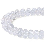 LAIDANLA Clear Quartz 8mm Natural Stone Beads Round Loose Gemstone Stone Beads for DIY Bracelet Necklace Earrings Jewelry Making Polishing Genuine Real Beading Crystal 96PCS 2 Strand 32" - color: V-Clear Quartz, size: 8mm