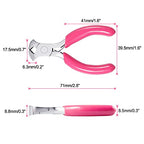 SPEEDWOX Mini End Nipper, 3" End Cutting Pliers with Pink PVC Handle, Jewelry Pliers for Beading Jewelry Making Wire Wrapping DIY Craft Hobby Supplies - style: 3" End Nippers