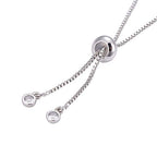 DanLingJewelry 5pcs Adjustable Slider Metal Bracelet Slider Extender Chains with Rhinestone Charms for Jewelry Making DIY 8 Inches(223mm) P - color: StyleⅩ-5 pcs-Platinum