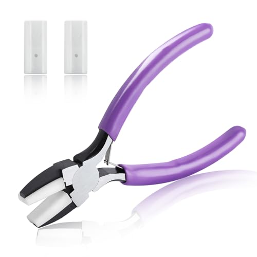 SPEEDWOX 5.5-Inch Double Nylon Flat Jaw Pliers for Jewelry Making - Soft Jaw Pliers - style: Flat Nylon Jaw Pliers
