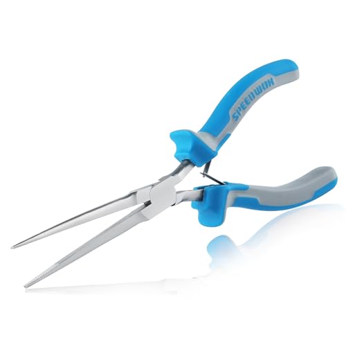 SPEEDWOX Micro Extra Long Needle Nose Pliers Mini Needle Nose Pliers fishing small needle nose pliers for jewelry making mini pliers jewelry making pliers long needle nose pliers hand tools - style: Micro Extra Long Needle Nose Pliers