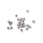 BEADIA Stainless Steel Spacer Beads 4x3mm Round Loose Charm Caps Beads for DIY Jewelry Making 100pcs with 1.5mm Hole - color: 4x3mm 1.5mm