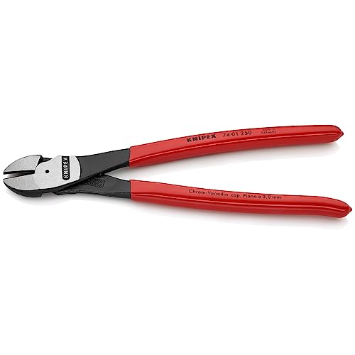KNIPEX - 74 01 250 SBA Tools - High Leverage Diagonal Cutters (7401250SBA), 10 inches - style: 10-Inch