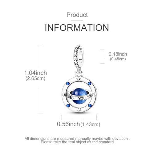 LAZA Charms for Bracelets 925 Sterling Silver Butterfly Summer Travel Ocean Lucky Charm Beads Pendant Jewelry for Women Mom - color: Love you too