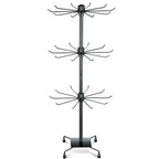 3 Tier Spinner Display Rack Retail Display Stand Metal Rotating Display Rack for Jewelry Keyring Socking HatsToys