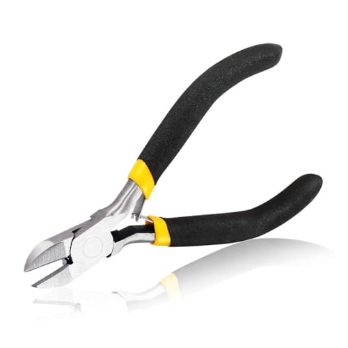 SPEEDWOX Diagonal Pliers Side Cutter Pliers 4 Inches Mini Fine Wire Cutting Plier Nippers Flush Cutter with Spring Micro Wire Cutters for Jewelry Making Crafts Beading Work - size: Diagonal Pliers