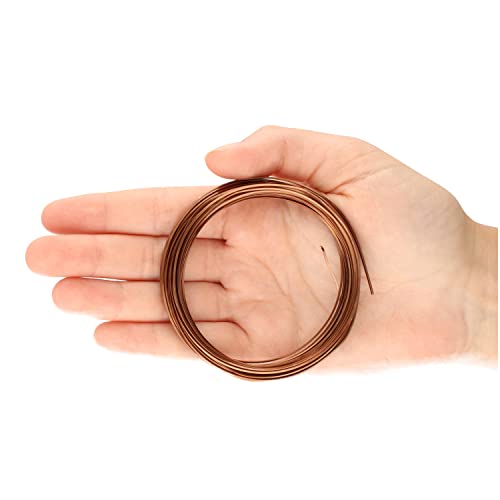 The Beadsmith Square Craft Wire - Medium Temper Beading Wire, Antique Copper Color, 21 Gauge, 7 Yards - color: Antique Copper, size: 21 Gauge, 7 Yard Coil