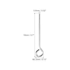PATIKIL 200Pcs 304 Stainless Steel Jewelry Eye Pins 18mm 22 Gauge Silver Open Eye Pins for Jewelry Making DIY Craft Necklaces Bracelets Earrings - color: Silver, size: 18mm