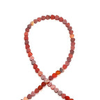 6mm Natural Red Agate Stone Beads Heart Shape Cute Fine Gems Spacer Beads Fit Jewelry Making DIY Exquisite Necklace Bracelet Accessory - color: Red Agate