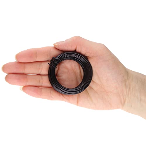 The Beadsmith Square Craft Wire - Soft Temper Beading Wire, Black Color, 18 Gauge, 7 Yards - color: Black, size: 18 Gauge, 7 Yard Coil