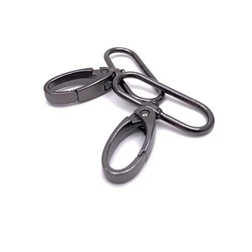 1.5 inch Lobster Clasp Swivel Snap 1 1/2 inch Swivel Clasp Strap Clips Lobster Claw Lanyard Swivel Clasps 38mm Extra Large Gunmetal Lobster Clasps Swivel Hooks for Purse 10pcs 1.5" - color: 1.5 inch Gunmetal
