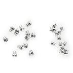 E-outstanding 200-Pack Clamshell Endcap Calottes Crimp End Cap Connector Clasp Fitting Ball Chain Calotte End Crimps Beads Connector Components for DIY Jewelry Making 3.2mm, Silver - color: Silver