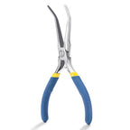 VISEMAN 6" Mini Needle Nose Pliers with Comfort Grip Handles, Long Nose Pliers for Handmade Craft, 45 Degree Bent - style: 45-Degree Bent