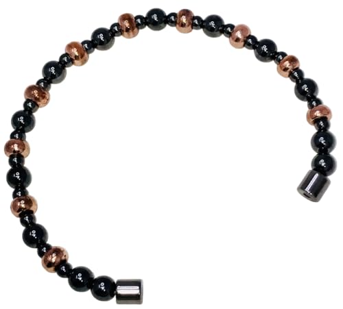 Copper and Magnetic Hematite Bracelet - size: 9.5 Inches