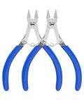 Mr. Pen 5 Inch 2 Pack Wire Cutters - Diagonal, Flush, Side, Nippers, Cutting Pliers - color: Blue, size: 5 inch, 2 Pack